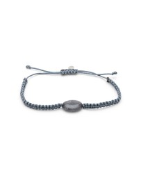 ΑΝΔΡΙΚΟ ΒΡΑΧΙΟΛΙ SINGLE OVAL GREY Ανδρικά