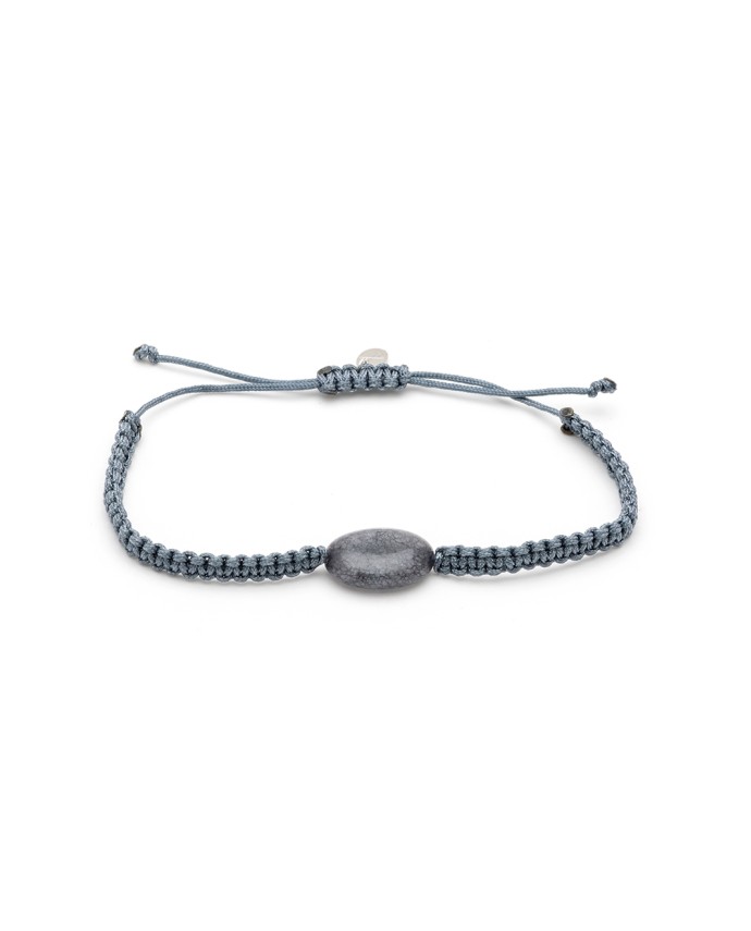 ΑΝΔΡΙΚΟ ΒΡΑΧΙΟΛΙ SINGLE OVAL GREY Ανδρικά