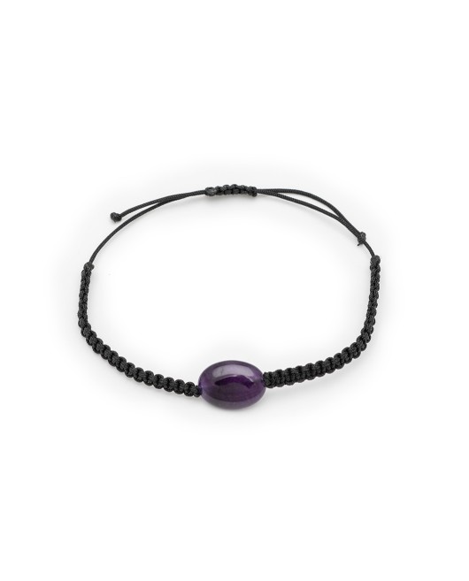 ΑΝΔΡΙΚΟ ΒΡΑΧΙΟΛΙ SINGLE OVAL PURPLE Ανδρικά