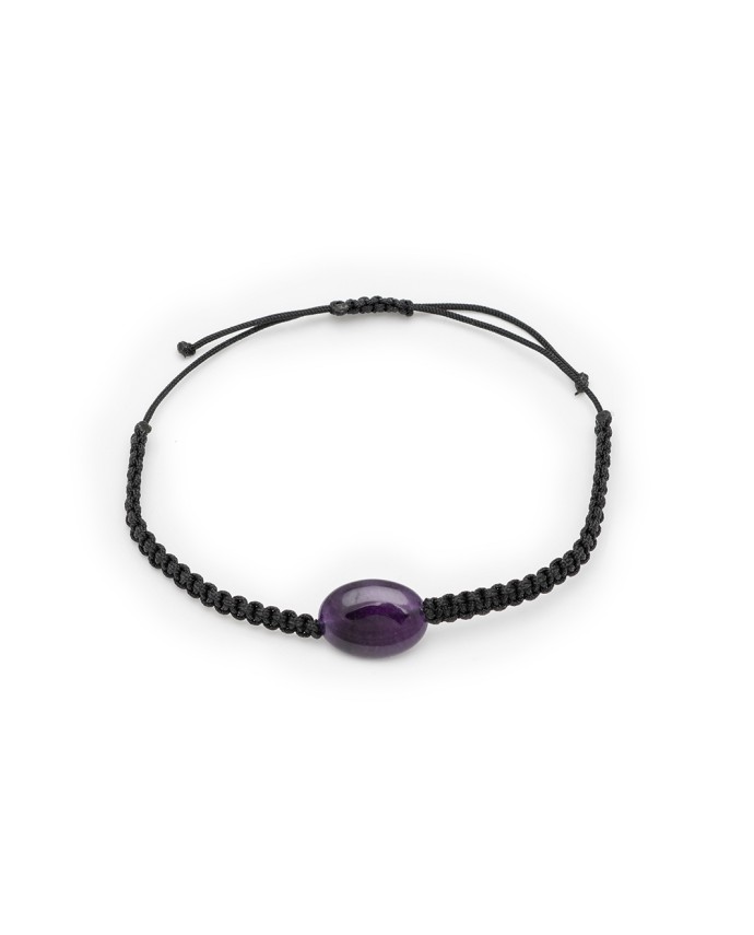 ΑΝΔΡΙΚΟ ΒΡΑΧΙΟΛΙ SINGLE OVAL PURPLE Ανδρικά