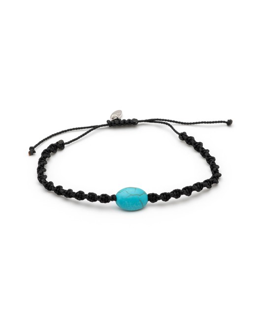 ΑΝΔΡΙΚΟ ΒΡΑΧΙΟΛΙ SINGLE OVAL TURQUOISE Ανδρικά