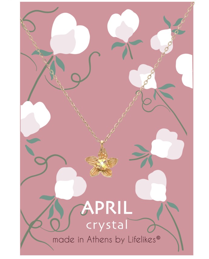 ΚΟΛΙΕ BIRTHSTONE APRIL Κολιέ