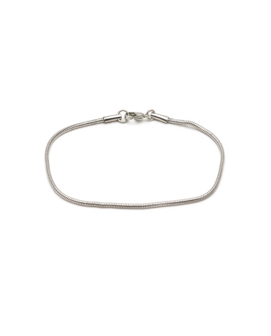 ΒΡΑΧΙΟΛΙ ΑΛΥΣΙΔΑ TINY SNAKE ΑΣΗΜΙ Βραχιόλια Χεριού