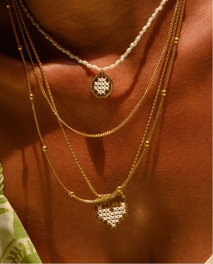 ΚΟΛΙΕ DOUBLE CHAIN ΧΡΥΣΟ Κολιέ