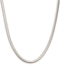 ΚΟΛΙΕ SNAKE CHAIN ΑΣΗΜΙ Κολιέ
