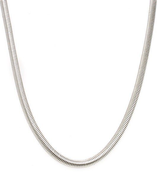 ΚΟΛΙΕ SNAKE CHAIN ΑΣΗΜΙ Κολιέ