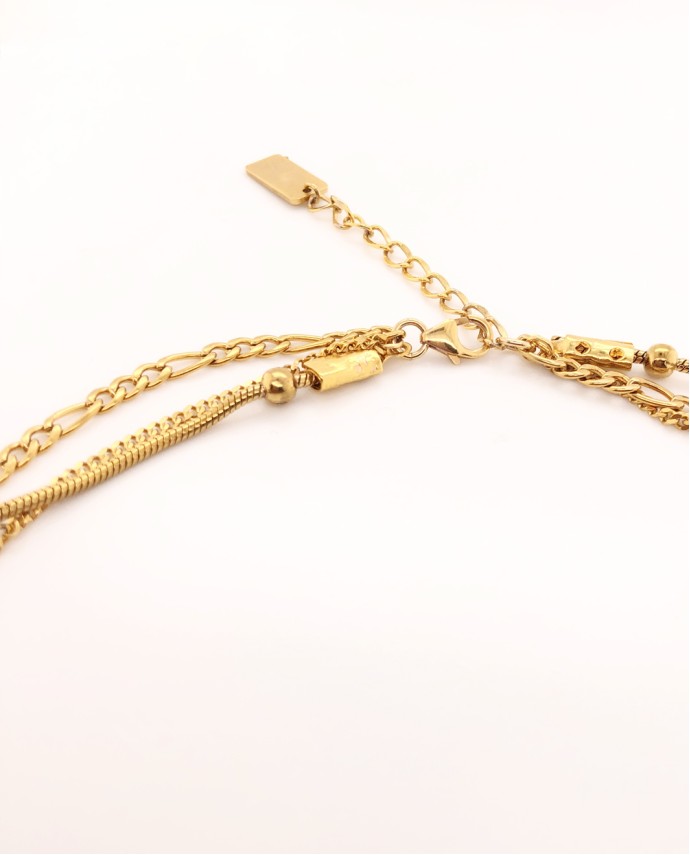 ΚΟΛΙΕ TRIPLE CHAIN ΧΡΥΣΟ Κολιέ