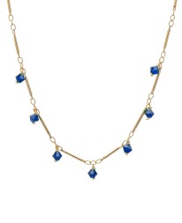 ΚΟΛΙΕ BLUE DOTS (7 DROPS) ΧΡΥΣΟ ΜΠΛΕ Κοσμήματα