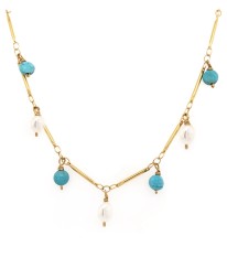 ΚΟΛΙΕ TURQUOISE CONFETTI DOTS (7 DROPS)  Κοσμήματα