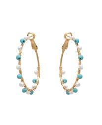 ΣΚΟΥΛΑΡΙΚΙΑ SUMMER TOUCH DOTS M ΧΡΥΣΟ Σκουλαρίκια