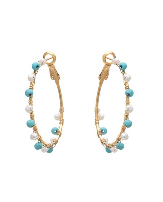 ΣΚΟΥΛΑΡΙΚΙΑ SUMMER TOUCH DOTS M ΧΡΥΣΟ Σκουλαρίκια