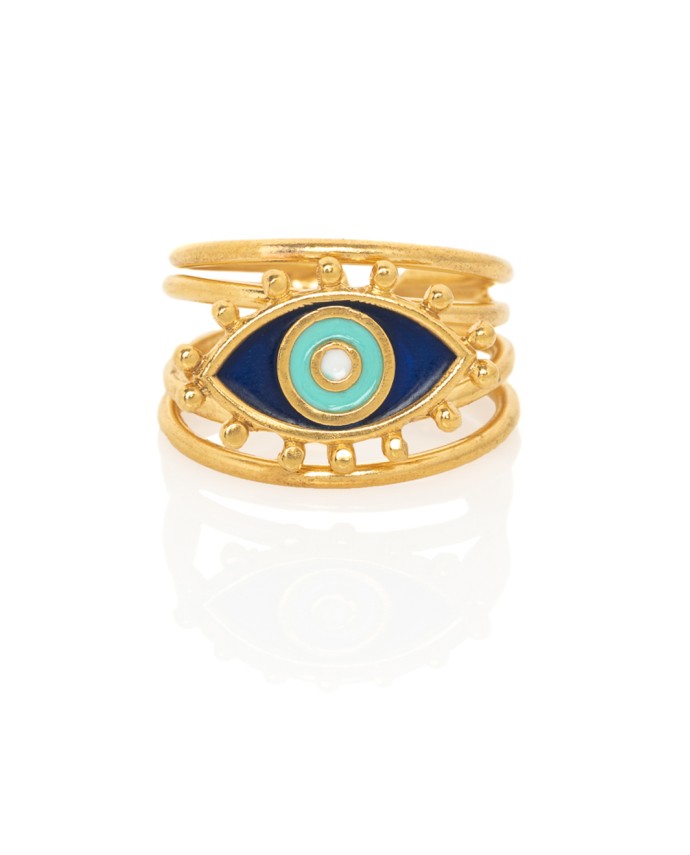 ΔΑΧΤΥΛΙΔΙ EYE MAGIC ΜΠΛΕ Κοσμήματα