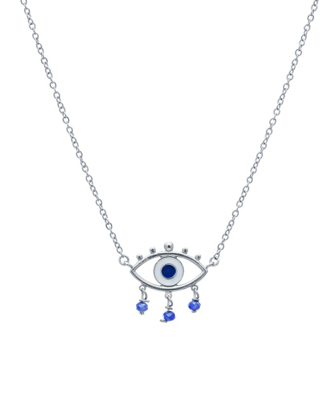 ΚΟΛΙΕ EYE TEARS ΜΠΛΕ ΑΣΗΜΙ Κολιέ