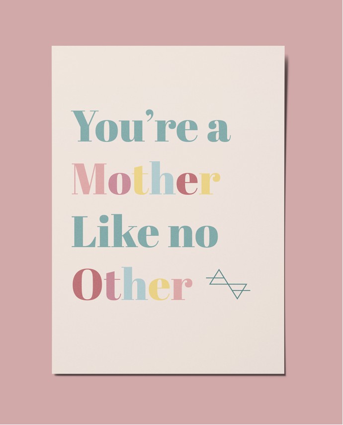 ΕΥΧΕΤΗΡΙΑ ΚΑΡΤΑ "YOU ARE A MOTHER LIKE NO OTHER" Δώρα
