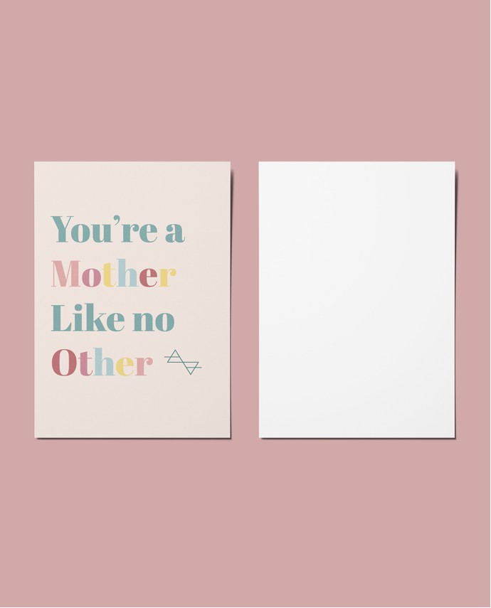 ΕΥΧΕΤΗΡΙΑ ΚΑΡΤΑ "YOU ARE A MOTHER LIKE NO OTHER" Δώρα