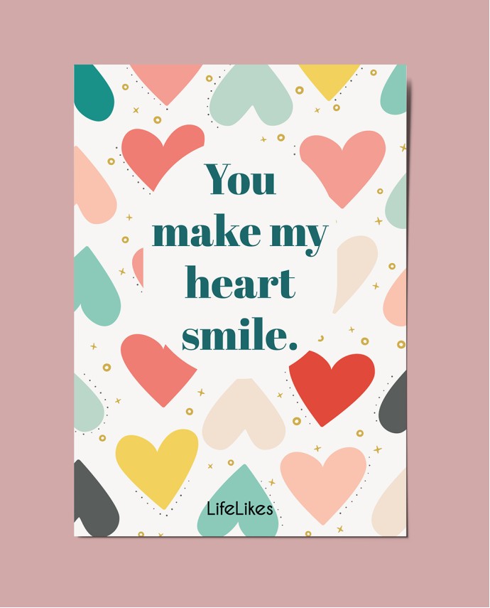 ΕΥΧΕΤΗΡΙΑ ΚΑΡΤΑ "YOU MAKE MY HEART SMILE" Δώρα