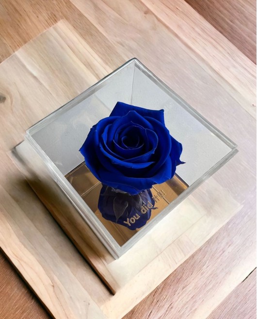 FOREVER ROSE ΜΕ ΤΗ ΔΙΚΗ ΣΟΥ ΦΡΑΣΗ ΜΠΛΕ Γενέθλια
