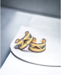 ΣΚΟΥΛΑΡΙΚΙΑ ΚΡΙΚΟΙ ZIRCONIA NUFARO CHOCOLAT Σκουλαρίκια