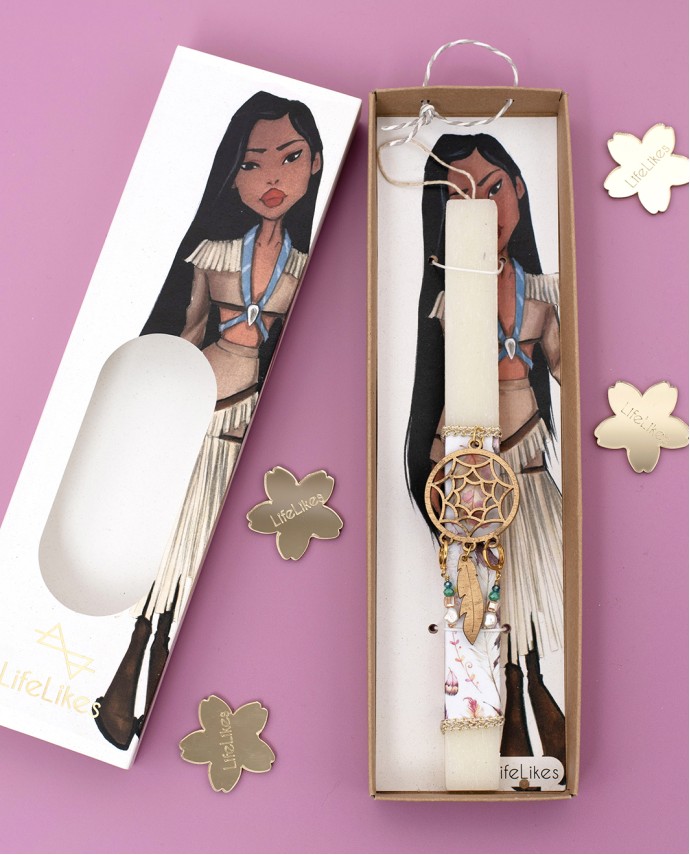 ΛΑΜΠΑΔΑ BOHO GIRL ΣΕ ΚΟΥΤΙ Λαμπάδες