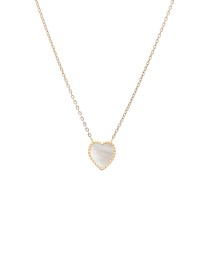 ΚΟΛΙΕ ROYAL HEART ΛΕΥΚΟ ΧΡΥΣΟ Κολιέ