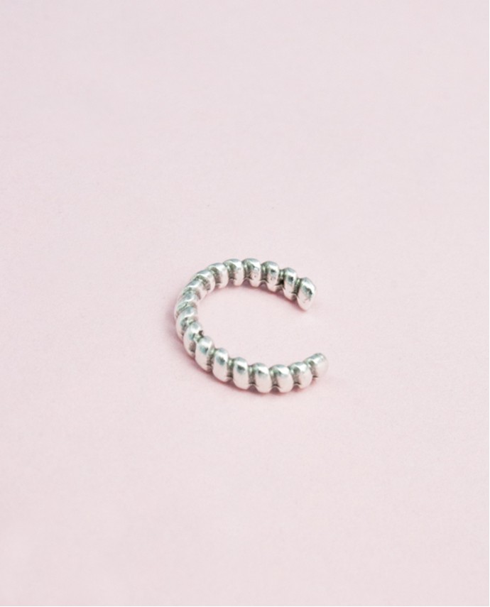 ΣΚΟΥΛΑΡΙΚΙ EAR CUFF SPIRAL ΑΣΗΜΙ Σκουλαρίκια