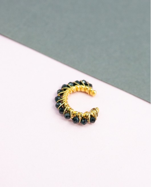 ΣΚΟΥΛΑΡΙΚΙ EAR CUFF ΜΑΥΡΟ Σκουλαρίκια