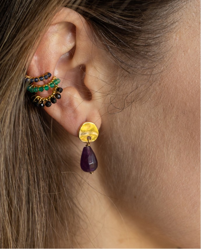 ΣΚΟΥΛΑΡΙΚΙ EAR CUFF ΜΑΥΡΟ Σκουλαρίκια