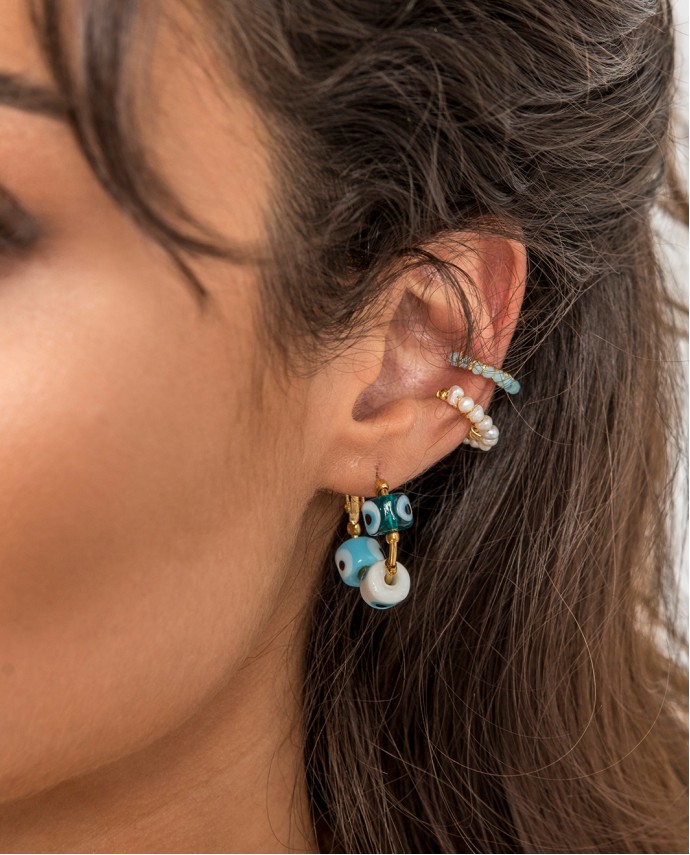 ΣΚΟΥΛΑΡΙΚΙ EAR CUFF ΤΥΡΚΟΥΑΖ Σκουλαρίκια