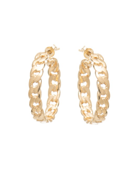 ΣΚΟΥΛΑΡΙΚΙΑ CHAIN HOOPS M ΧΡΥΣΟ Σκουλαρίκια