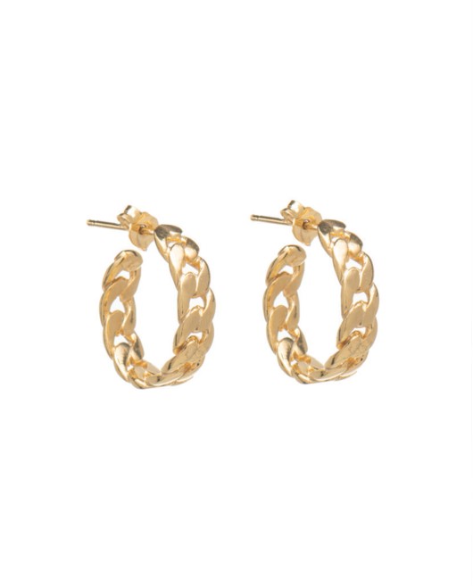 ΣΚΟΥΛΑΡΙΚΙΑ CHAIN HOOPS S ΧΡΥΣΟ Σκουλαρίκια