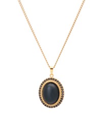 ΚΟΛΙΕ ZIRCONIA STONE ΜΑΥΡΟ ΜΠΛΕ Κολιέ