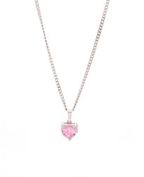 ΚΟΛΙΕ LOVE ZIRCON ΡΟΖ ΑΣΗΜΙ Κολιέ