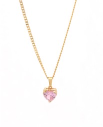 ΚΟΛΙΕ LOVE ZIRCON ΡΟΖ ΧΡΥΣΟ Κολιέ