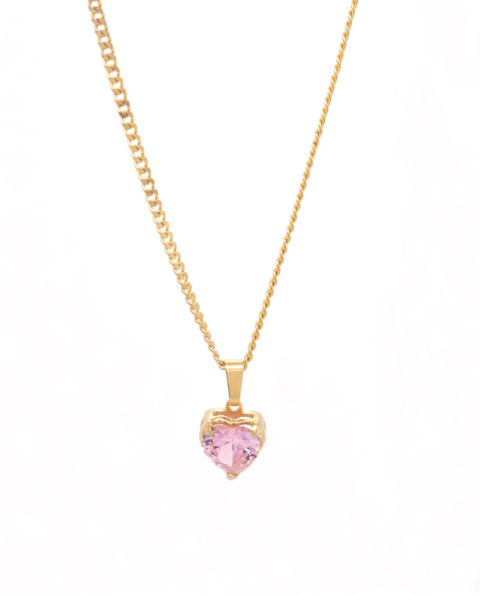 ΚΟΛΙΕ LOVE ZIRCON ΡΟΖ ΧΡΥΣΟ Κολιέ