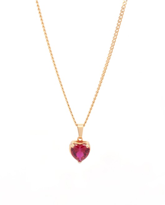 ΚΟΛΙΕ LOVE ZIRCON ΤΡΙΑΝΤΑΦΥΛΛΙ ΧΡΥΣΟ Κολιέ