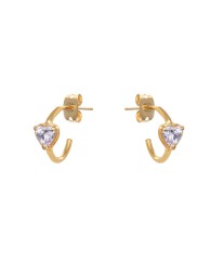 ΣΚΟΥΛΑΡΙΚΙΑ LOVE ZIRCON ΜΩΒ ΧΡΥΣΟ Σκουλαρίκια