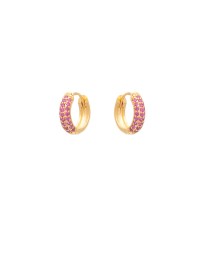 ΚΡΙΚΑΚΙΑ FULL ZIRCON MAGENTA Σκουλαρίκια