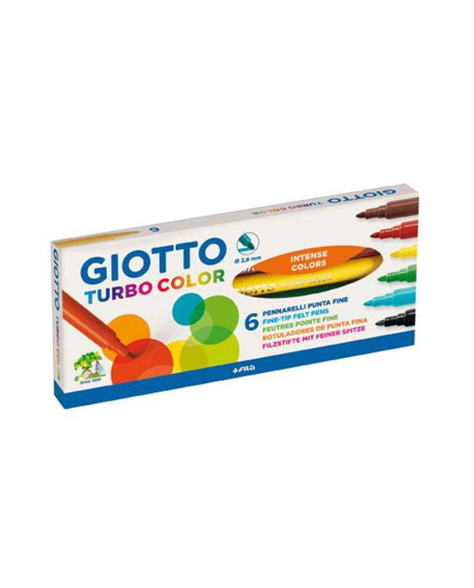 Μαρκαδόροι 6 τμχ Ass. Turbo Color Giotto