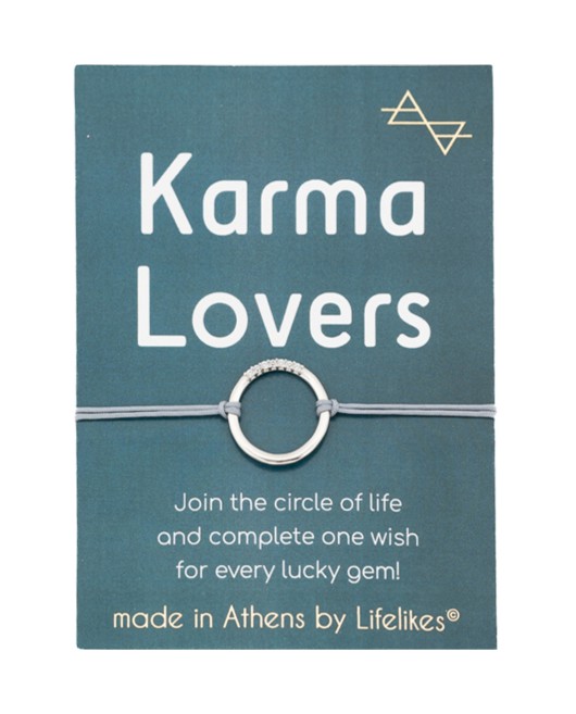 CHARM KARMA LOVERS ΑΣΗΜΙ ΜΕ ΛΕΥΚΑ ΖΙΡΓΚΟΝ 