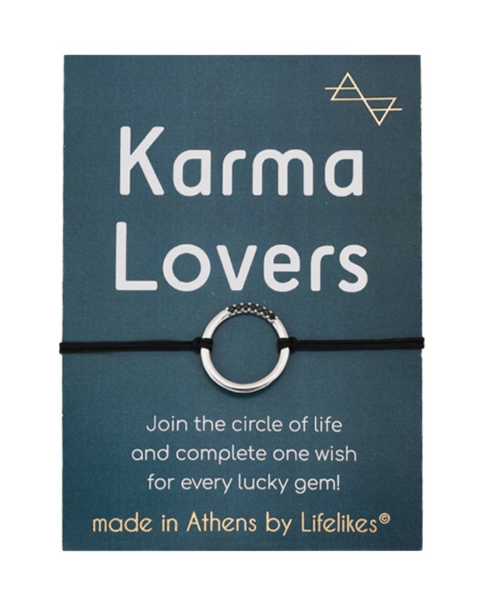 CHARM KARMA LOVERS ΑΣΗΜΙ ΜΕ ΜΑΥΡΑ ΖΙΡΓΚΟΝ 