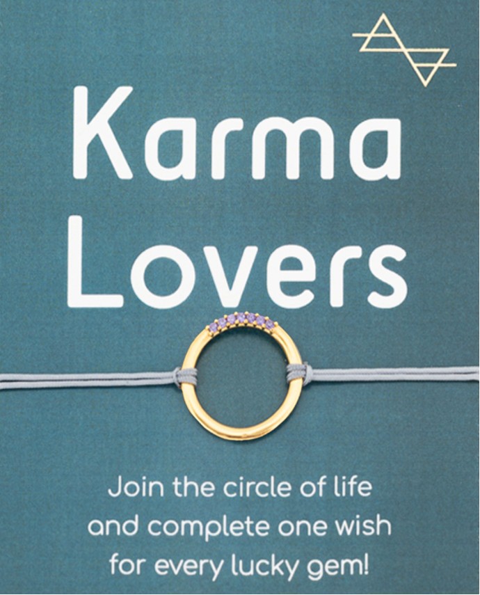 CHARM KARMA LOVERS ΧΡΥΣΟ ΜΕ ΜΩΒ ΖΙΡΓΚΟΝ 