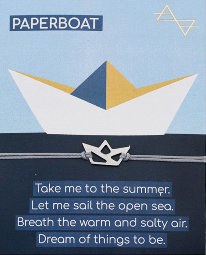 CHARM PAPER BOAT ΑΣΗΜΙ ΓΚΡΙ Άντρας