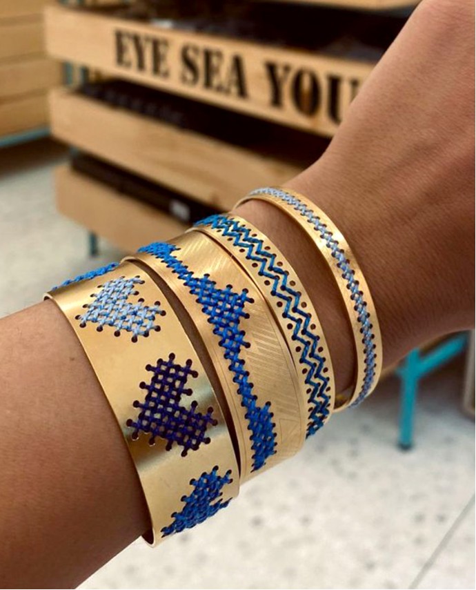 ΒΡΑΧΙΟΛΙ ΚΑΡΔΙΕΣ SHADES OF BLUE Βραχιόλια Χεριού