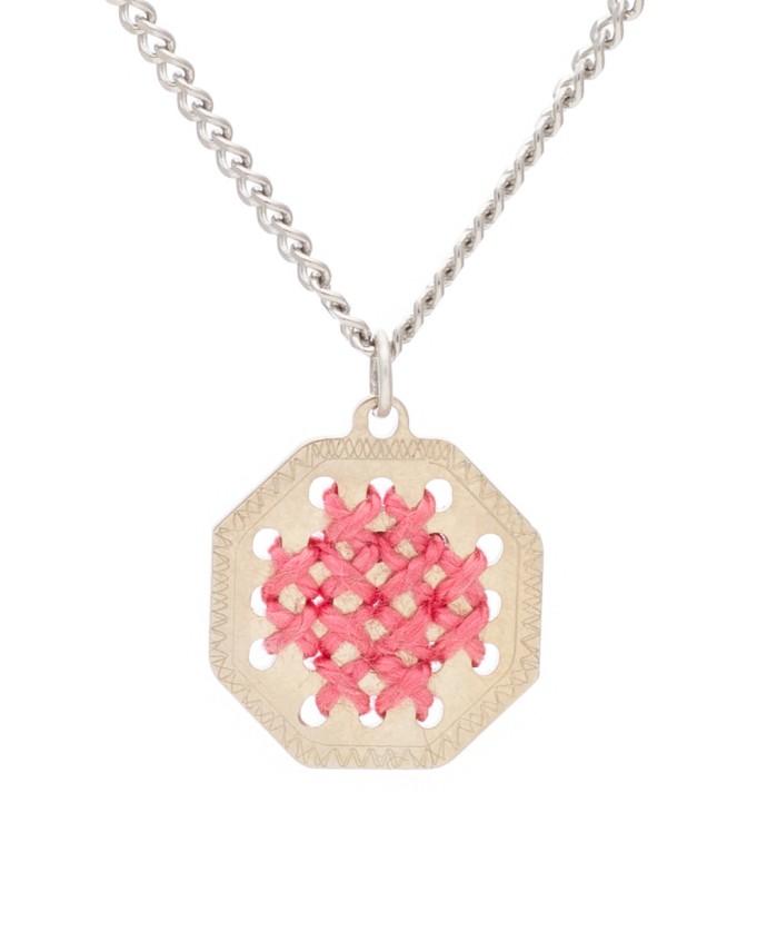 ΚΟΛΙΕ MOTIVO ΑΣΗΜΙ DUSTY CORAL Κολιέ
