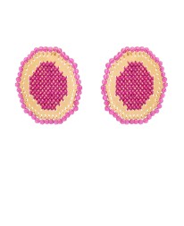 ΣΚΟΥΛΑΡΙΚΙΑ POLYGON MOTIVO MAGENTA Σκουλαρίκια