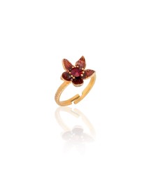 ΔΑΧΤΥΛΙΔΙ MINI FLORET ΜΠΟΡΝΤΩ ΧΡΥΣΟ Κοσμήματα