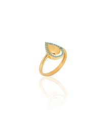 ΔΑΧΤΥΛΙΔΙ STAGONA ZIRGON TURQUOISE Κοσμήματα