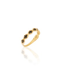ΔΑΧΤΥΛΙΔΙ ZIRCON MATI SEIRE BLACK Δαχτυλίδια