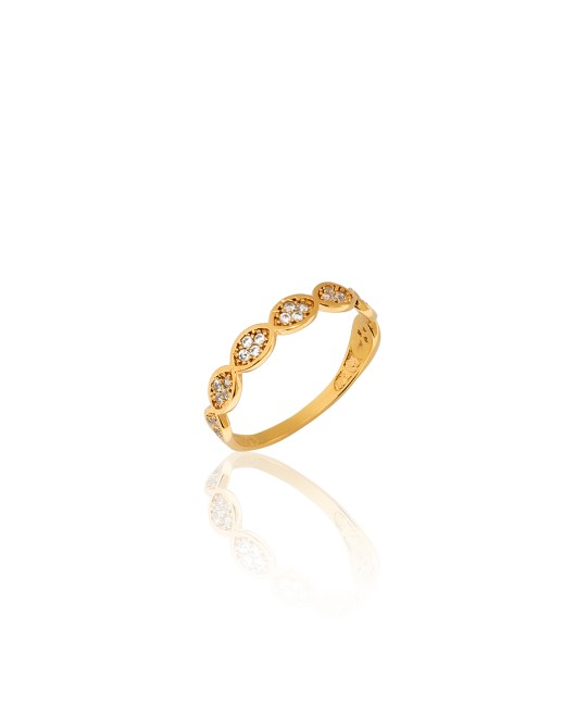 ΔΑΧΤΥΛΙΔΙ ZIRCON MATI SEIRE WHITE Δαχτυλίδια