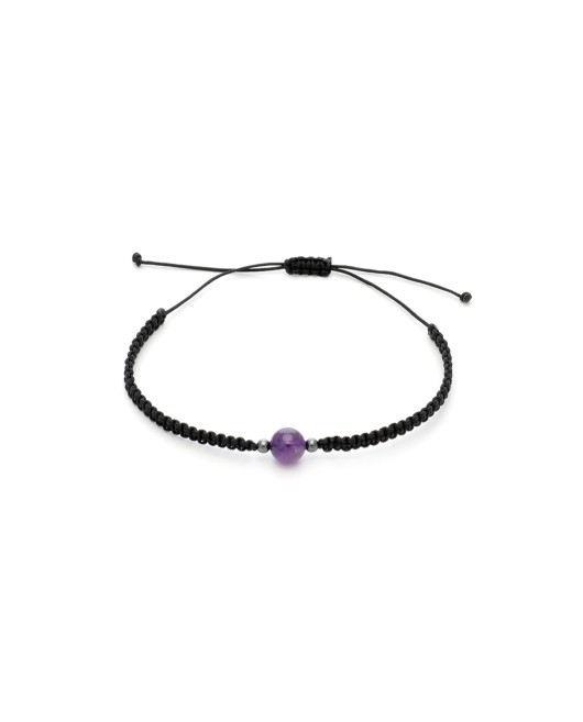 ΑΝΔΡΙΚΟ ΒΡΑΧΙΟΛΙ AMETHYST STONE Ανδρικά